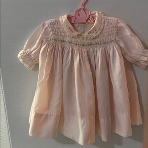 Vintage Nannette‎ Pink and Green Baby Dress
